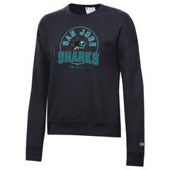 NHL Black San Jose Sharks Champion Women's Powerblend Pullover Sweatshirt