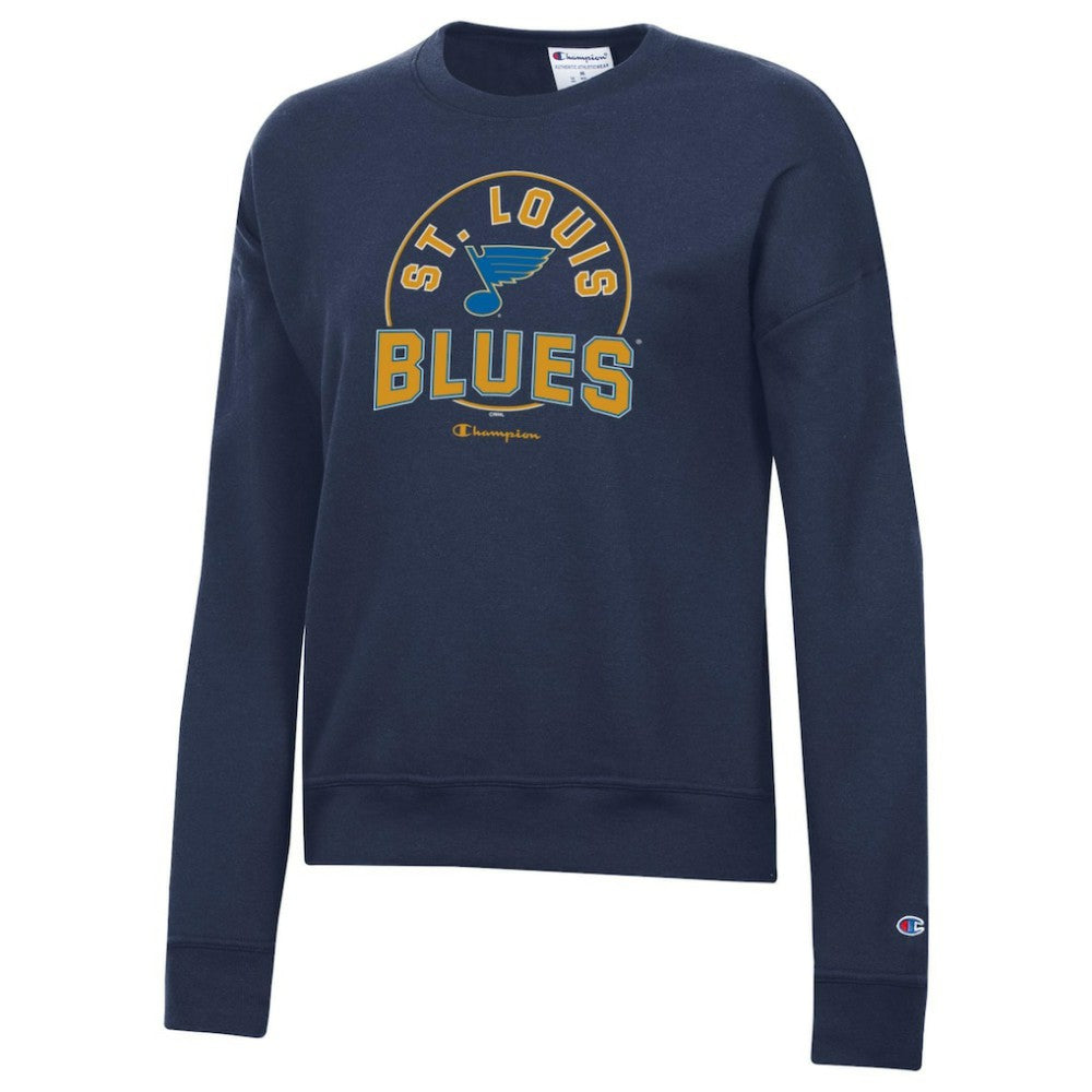 NHL Navy St. Louis Blues Champion Women's Powerblend Pullover Sweatshirt