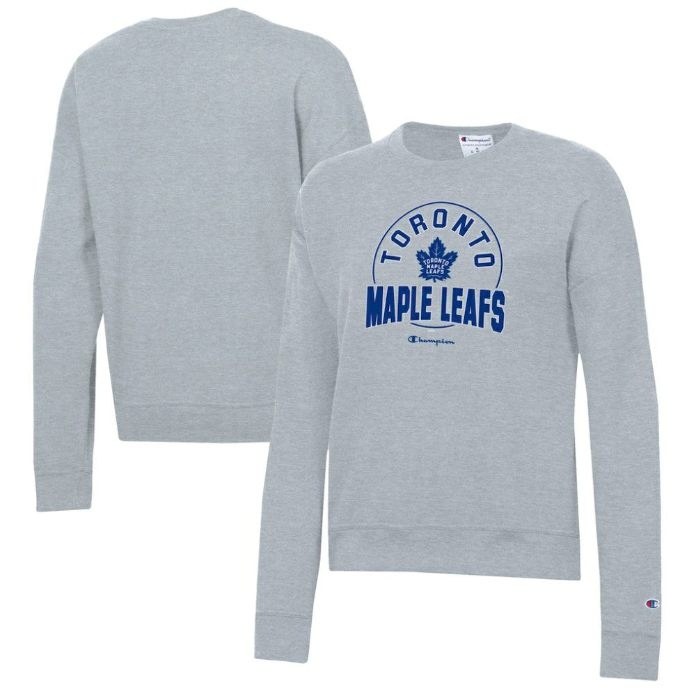 NHL Gray Toronto Maple Leafs Champion Women's Powerblend Pullover Sweatshirt