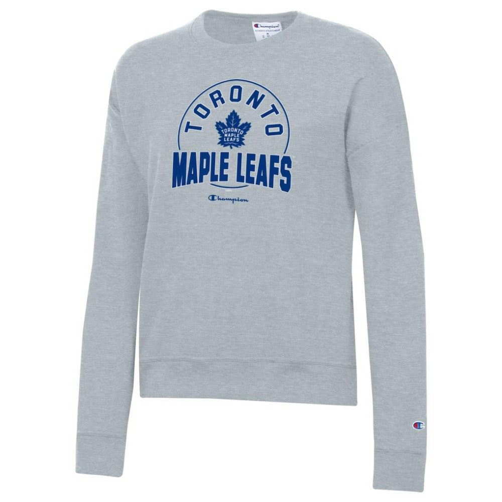 NHL Gray Toronto Maple Leafs Champion Women's Powerblend Pullover Sweatshirt
