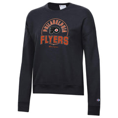 NHL Black Philadelphia Flyers Champion Women's Powerblend Pullover Sweatshirt