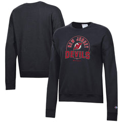 NHL Black New Jersey Devils Champion Women's Powerblend Pullover Sweatshirt