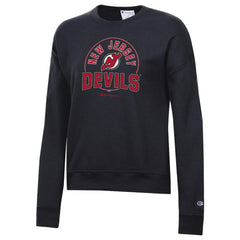 NHL Black New Jersey Devils Champion Women's Powerblend Pullover Sweatshirt