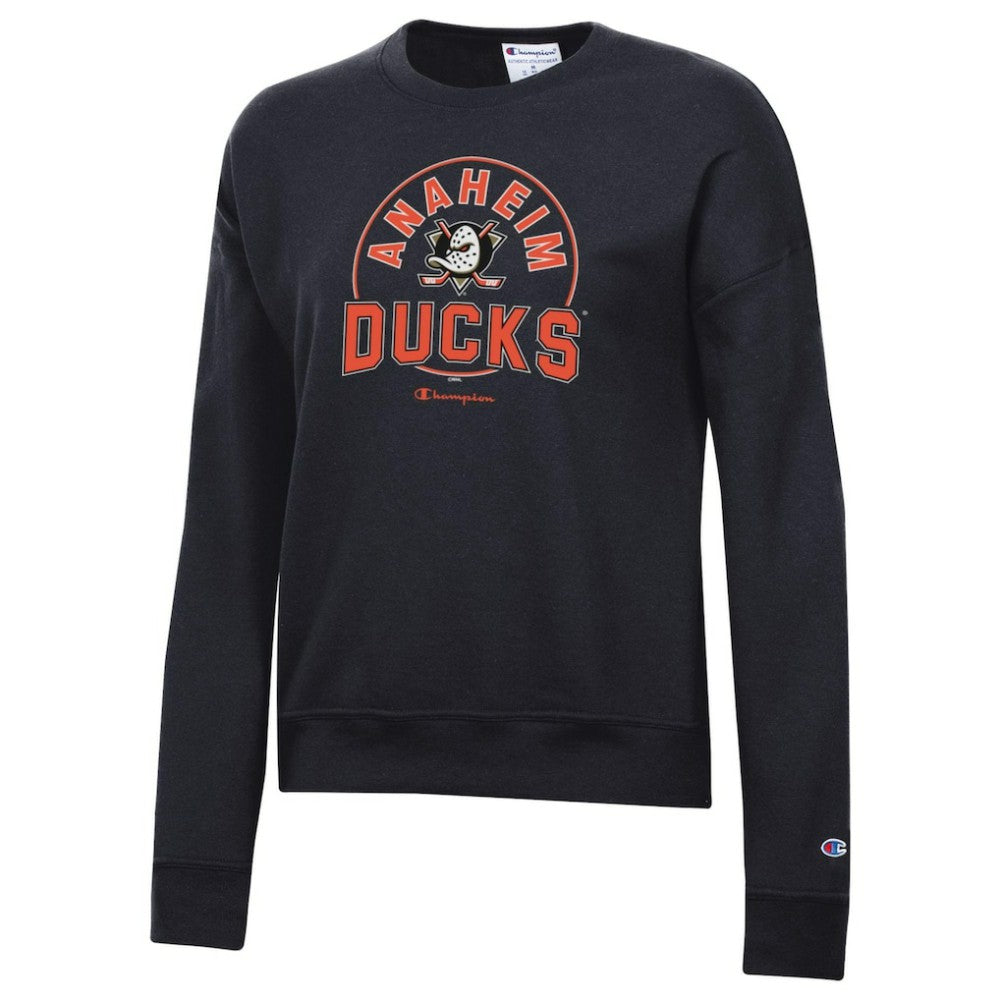 NHL Black Anaheim Ducks Champion Women's Powerblend Pullover Sweatshirt