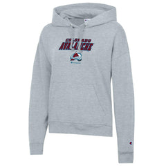 NHL Gray Colorado Avalanche Champion Women's Powerblend Fleece Pullover Hoodie