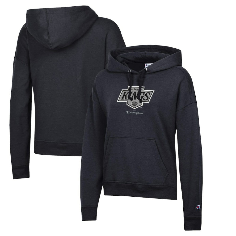 NHL Black Los Angeles Kings Champion Women's Powerblend Fleece Pullover Hoodie