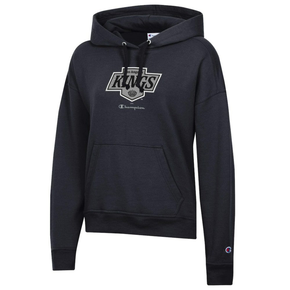 NHL Black Los Angeles Kings Champion Women's Powerblend Fleece Pullover Hoodie