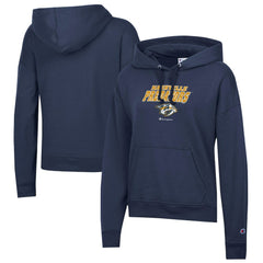 NHL Navy Nashville Predators Champion Women's Powerblend Fleece Pullover Hoodie