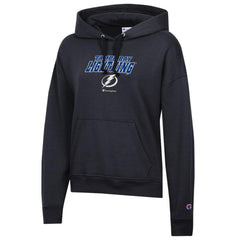 NHL Black Tampa Bay Lightning Champion Women's Powerblend Fleece Pullover Hoodie