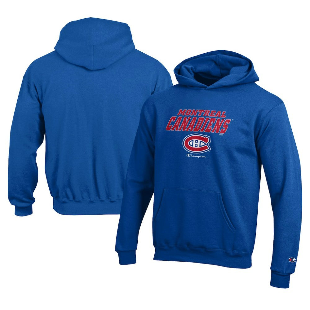 NHL Royal Montreal Canadiens Champion Youth Eco Powerblend Pullover Hoodie