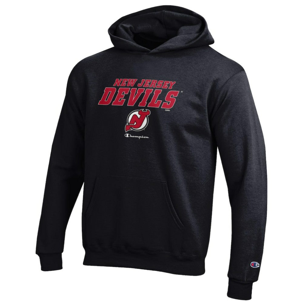 NHL Black New Jersey Devils Champion Youth Eco Powerblend Pullover Hoodie