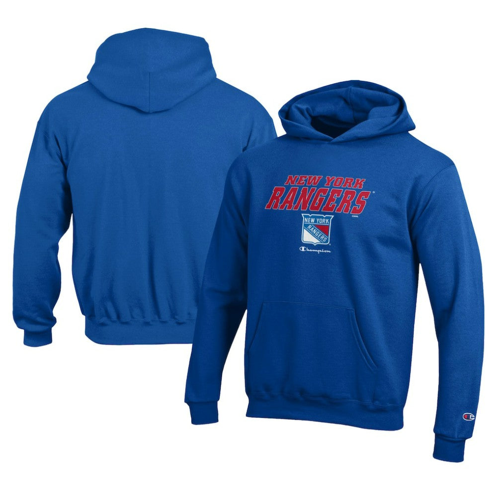 NHL Royal New York Rangers Champion Youth Eco Powerblend Pullover Hoodie