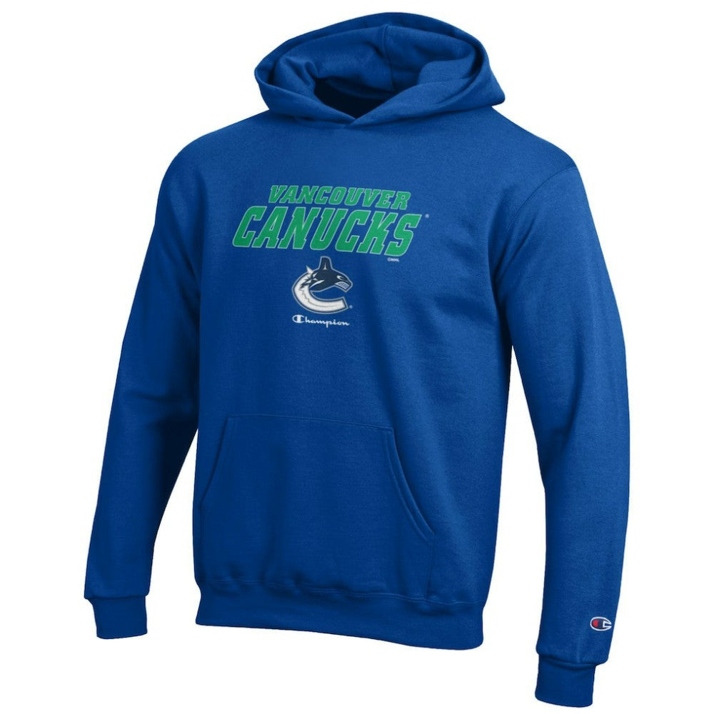 NHL Royal Vancouver Canucks Champion Youth Eco Powerblend Pullover Hoodie