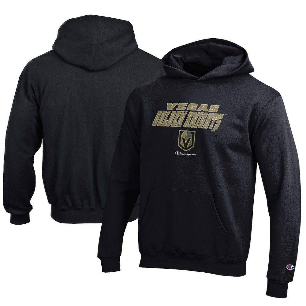 NHL Black Vegas Golden Knights Champion Youth Eco Powerblend Pullover Hoodie