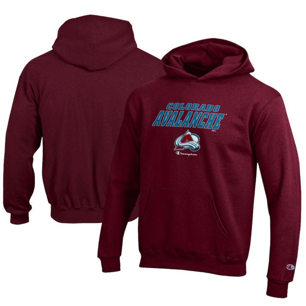 NHL Burgundy Colorado Avalanche Champion Youth Eco Powerblend Pullover Hoodie