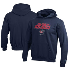 NHL Navy Columbus Blue Jackets Champion Youth Eco Powerblend Pullover Hoodie
