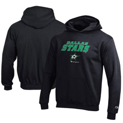 NHL Black Dallas Stars Champion Youth Eco Powerblend Pullover Hoodie