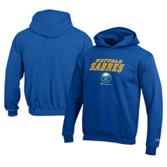 NHL Royal Buffalo Sabres Champion Youth Eco Powerblend Pullover Hoodie