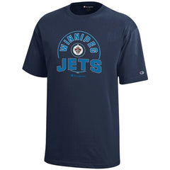 NHL Navy Winnipeg Jets Champion Youth Jersey T-Shirt