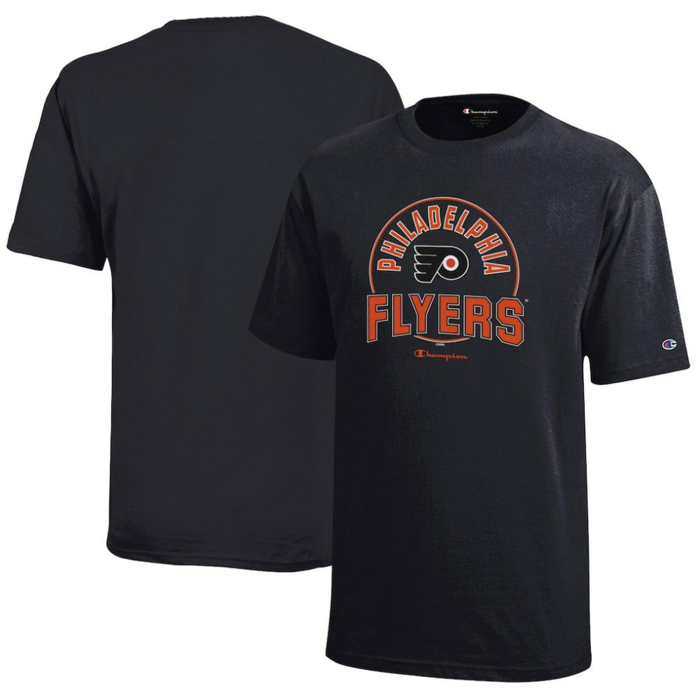 NHL Black Philadelphia Flyers Champion Youth Jersey T-Shirt