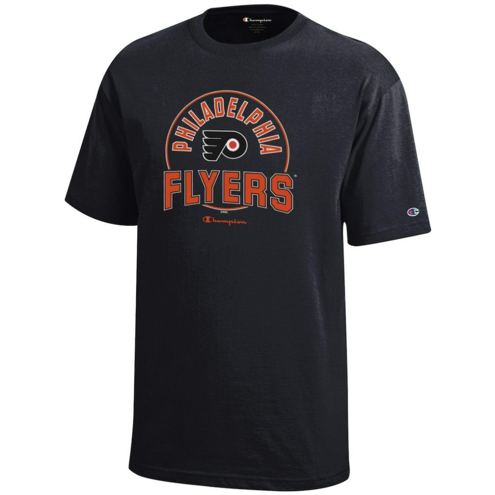 NHL Black Philadelphia Flyers Champion Youth Jersey T-Shirt
