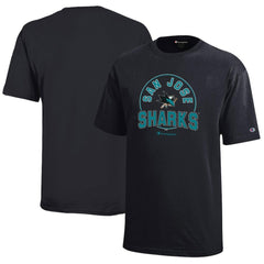 NHL Black San Jose Sharks Champion Youth Jersey T-Shirt