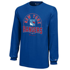 NHL Royal New York Rangers Champion Youth Long-Sleeve Jersey T-Shirt