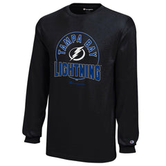 NHL Black Tampa Bay Lightning Champion Youth Long-Sleeve Jersey T-Shirt