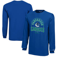 NHL Royal Vancouver Canucks Champion Youth Long-Sleeve Jersey T-Shirt