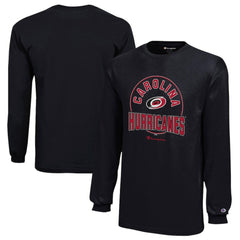 NHL Black Carolina Hurricanes Champion Youth Long-Sleeve Jersey T-Shirt