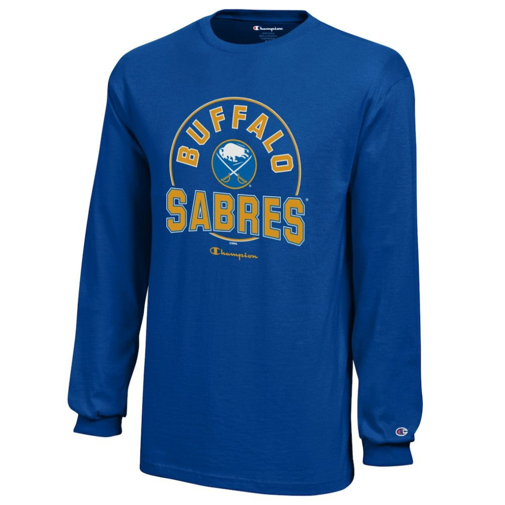 NHL Royal Buffalo Sabres Champion Youth Long-Sleeve Jersey T-Shirt