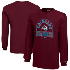 NHL Burgundy Colorado Avalanche Champion Youth Long-Sleeve Jersey T-Shirt