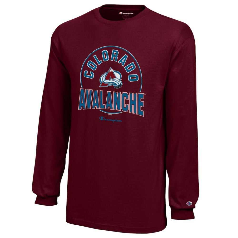 NHL Burgundy Colorado Avalanche Champion Youth Long-Sleeve Jersey T-Shirt