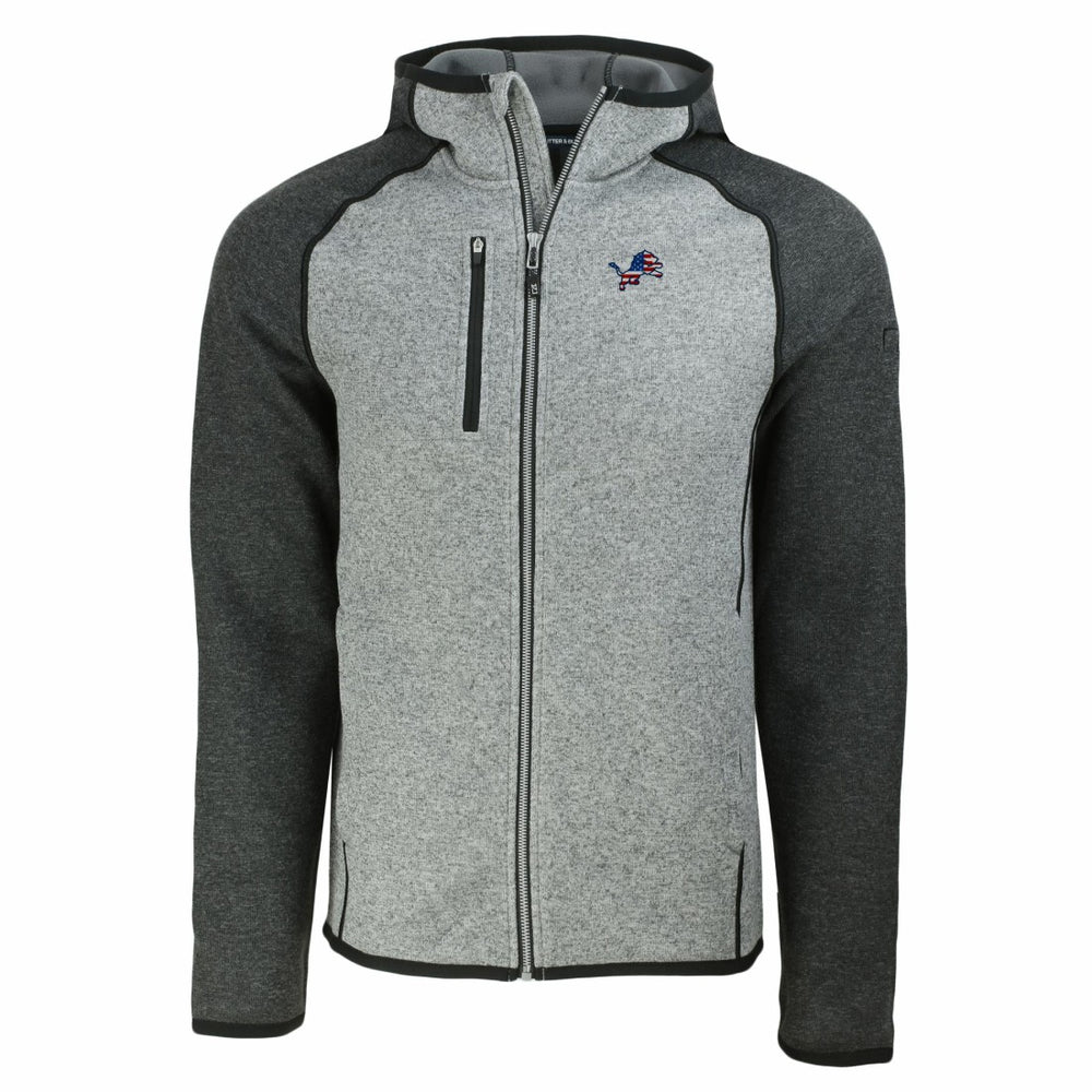 Cutter & Buck Americana Mainsail Full-Zip Hooded Jacket - Detroit Lions