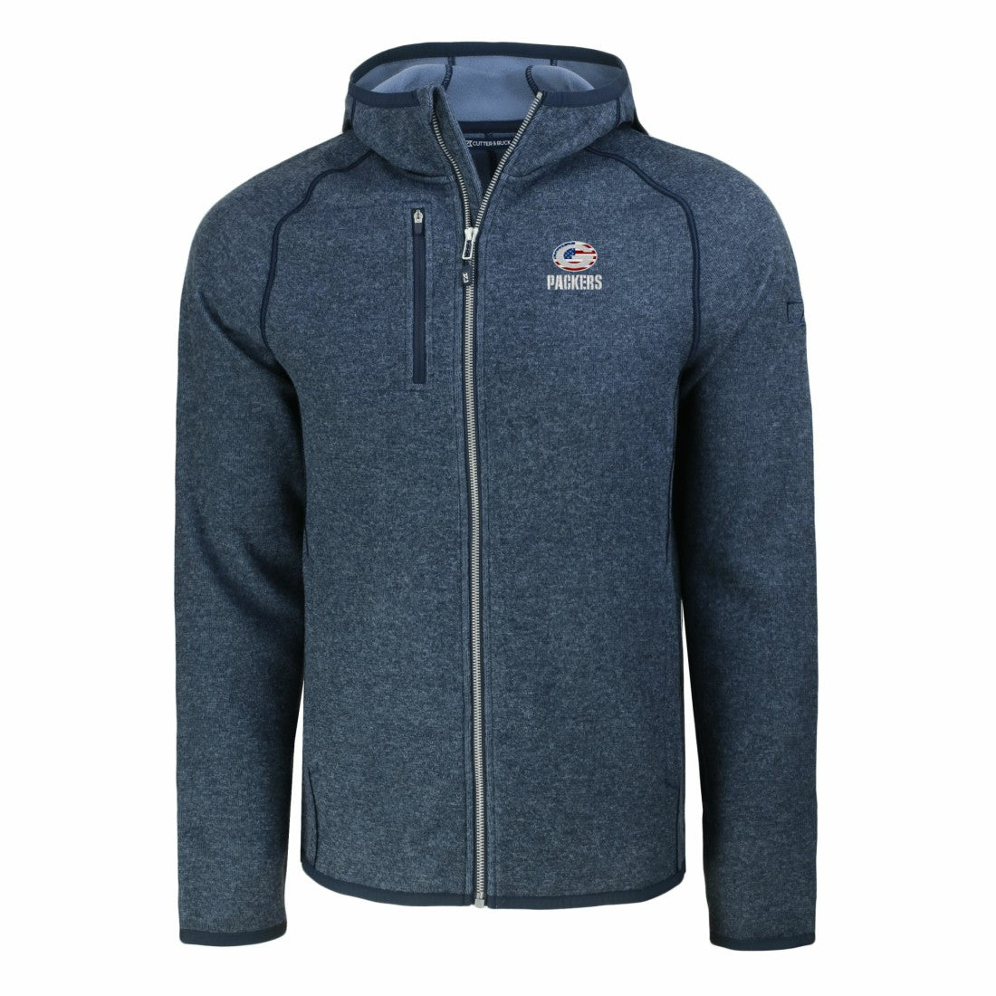 Cutter & Buck Americana Mainsail Full-Zip Hooded Jacket - Green Bay Packers