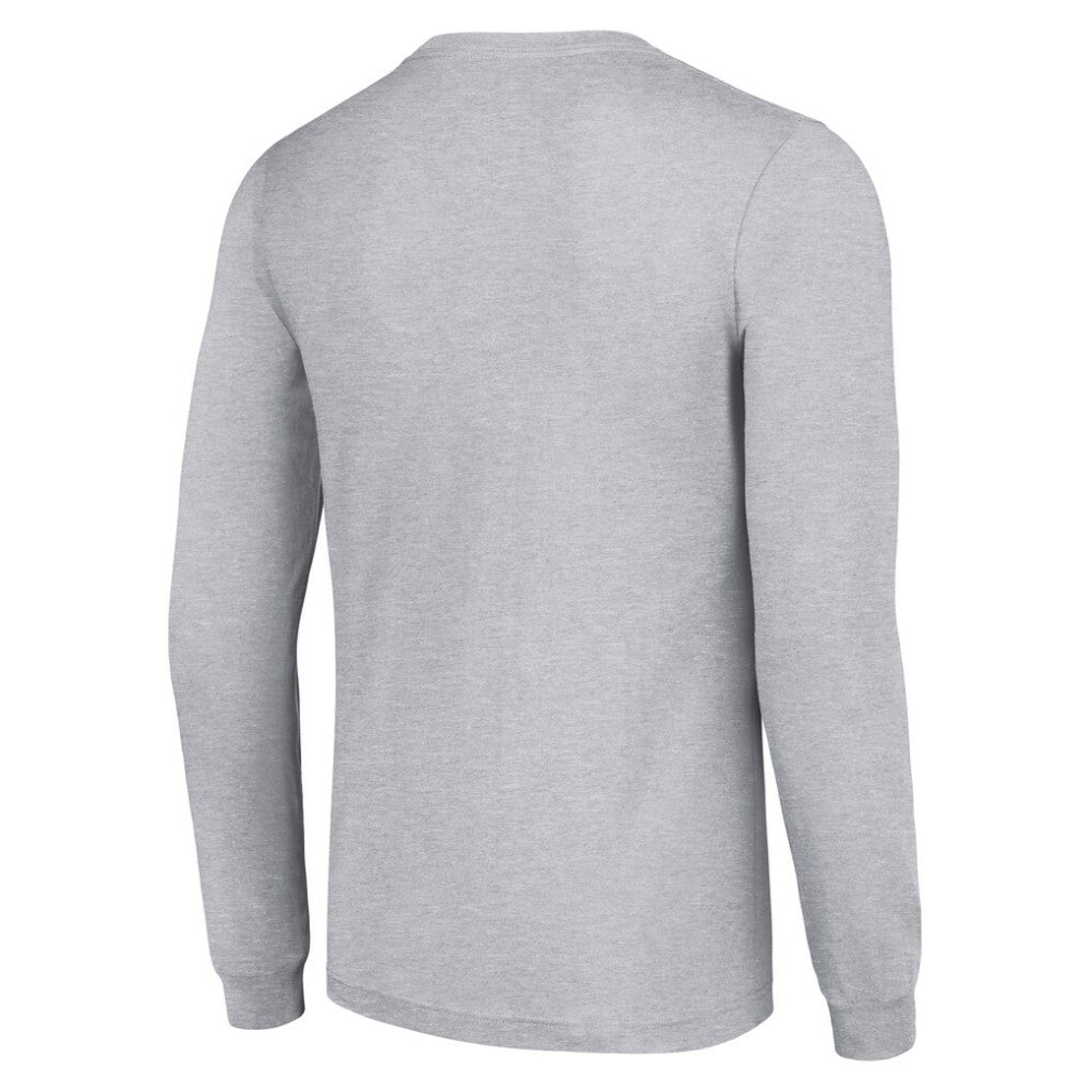 NHL Heather Gray Detroit Red Wings Starter Retro Graphic Long Sleeve Crew T-Shirt
