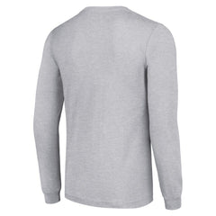 NHL Heather Gray Detroit Red Wings Starter Retro Graphic Long Sleeve Crew T-Shirt