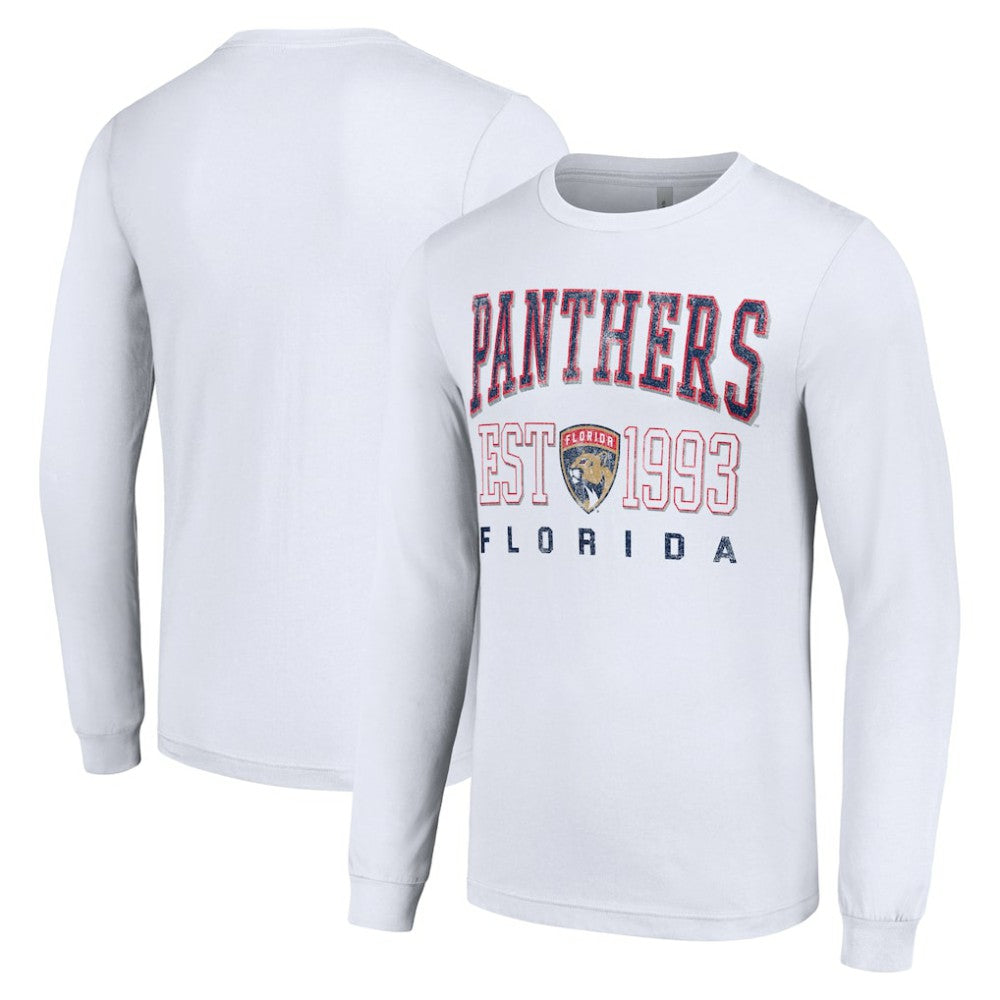 NHL White Florida Panthers Starter Logo Graphic Long Sleeve T-Shirt