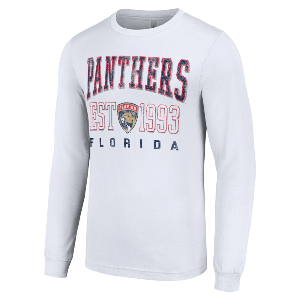 NHL White Florida Panthers Starter Logo Graphic Long Sleeve T-Shirt