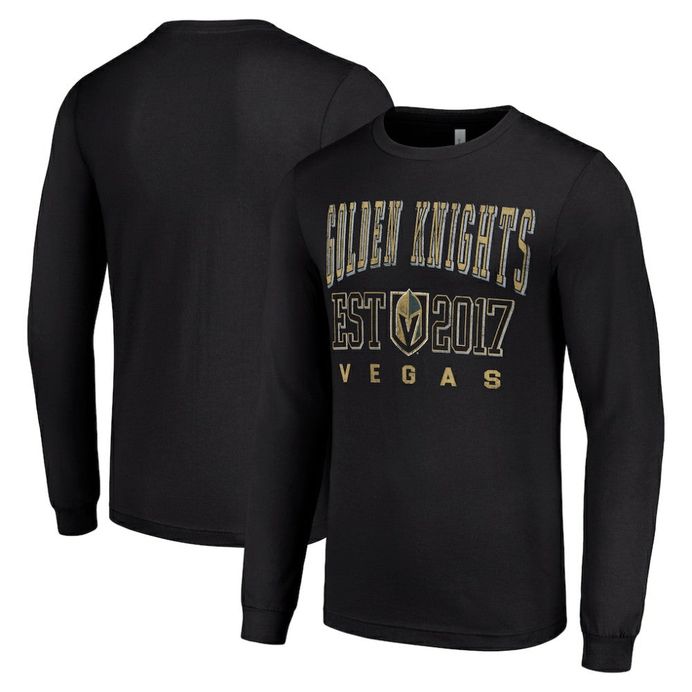 NHL Black Vegas Golden Knights Starter Logo Graphic Long Sleeve T-Shirt