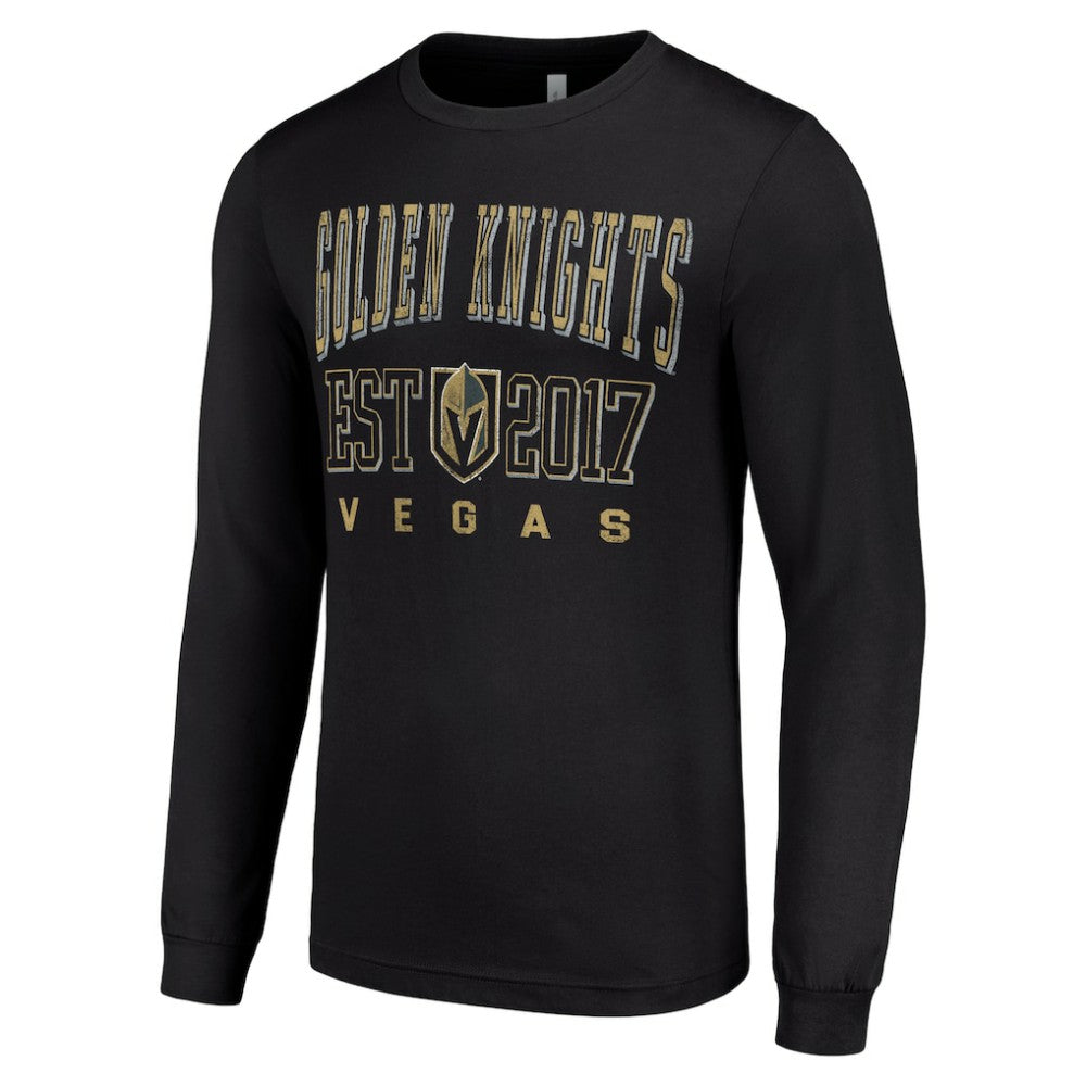 NHL Black Vegas Golden Knights Starter Logo Graphic Long Sleeve T-Shirt