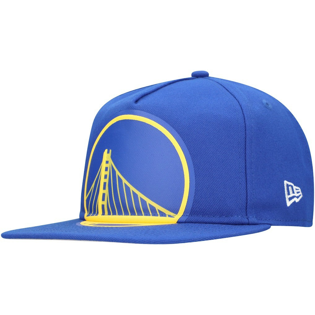 NBA Golden State Warriors Oversized Puff Print Logo Golfer Snapback Hat sale