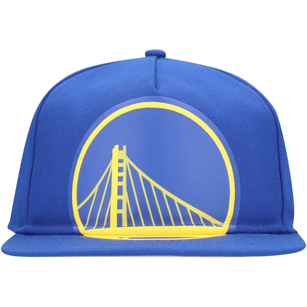 NBA Golden State Warriors Oversized Puff Print Logo Golfer Snapback Hat sale