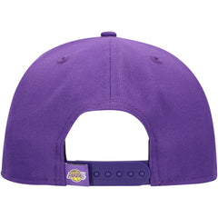 NBA Los Angeles Lakers Oversized Puff Print Logo Golfer Snapback Hat