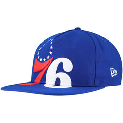 NBA Philadelphia 76ers Oversized Puff Print Logo Golfer Snapback Hat