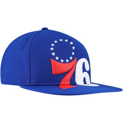 NBA Philadelphia 76ers Oversized Puff Print Logo Golfer Snapback Hat