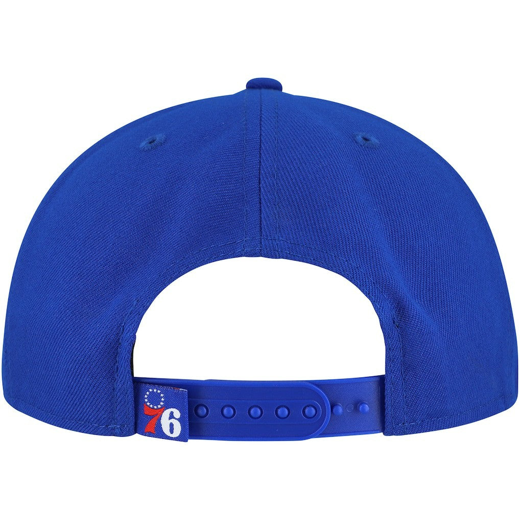 NBA Philadelphia 76ers Oversized Puff Print Logo Golfer Snapback Hat