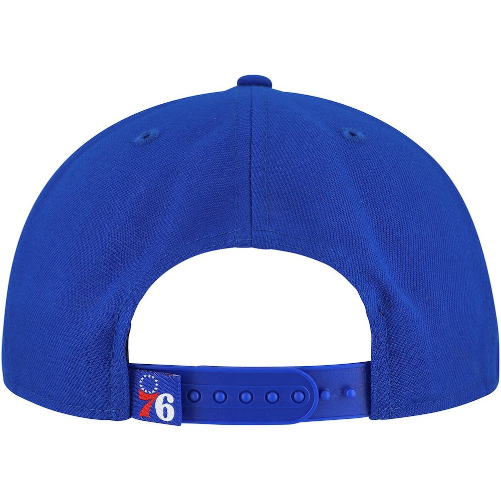 NBA Philadelphia 76ers Oversized Puff Print Logo Golfer Snapback Hat