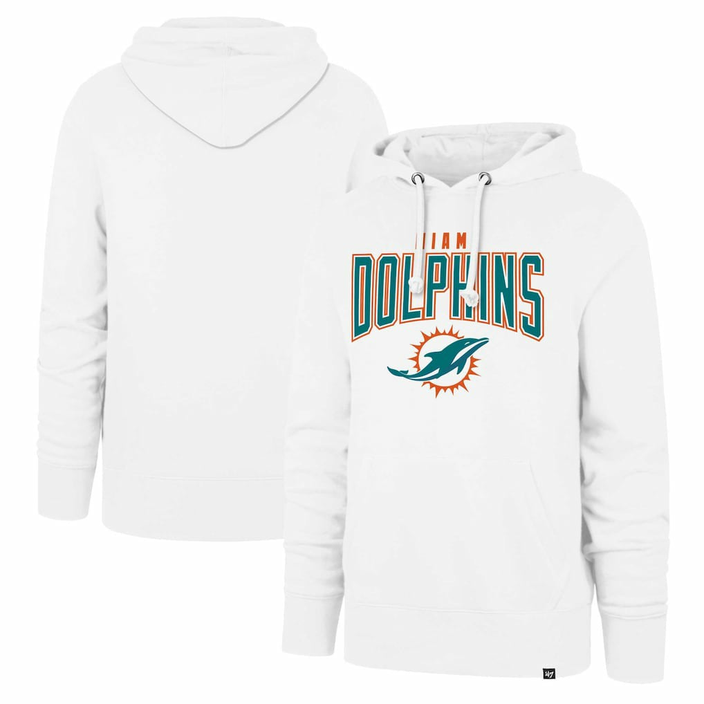 '47 Elements Arch Headline Pullover Hoodie - Miami Dolphins