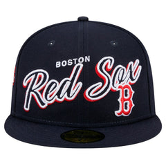 MLB Boston Red Sox New Era Script Sided 59FIFTY Fitted Hat